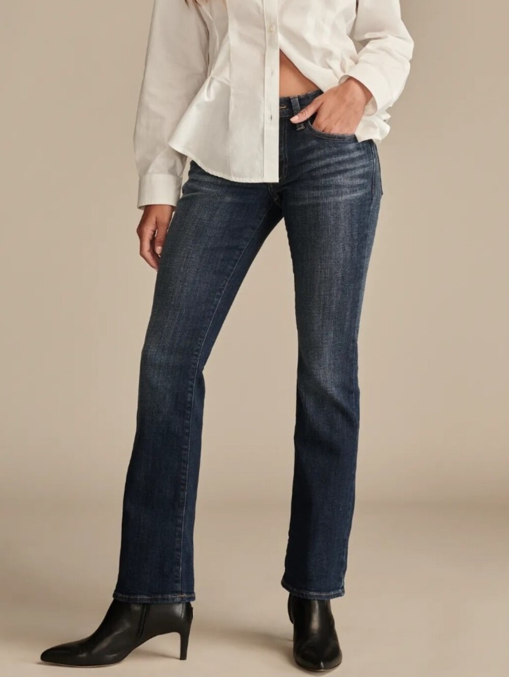 NWT LUCKY SWEET BOOT MID RISE BOOT CUT JEANS SZ 4/27